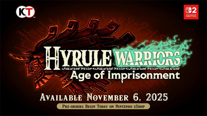《塞尔达无双:封印战记》11月6日登陆Switch 2平台